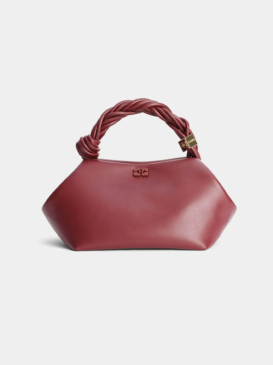 Small Ganni Bou Bag - Burgundy