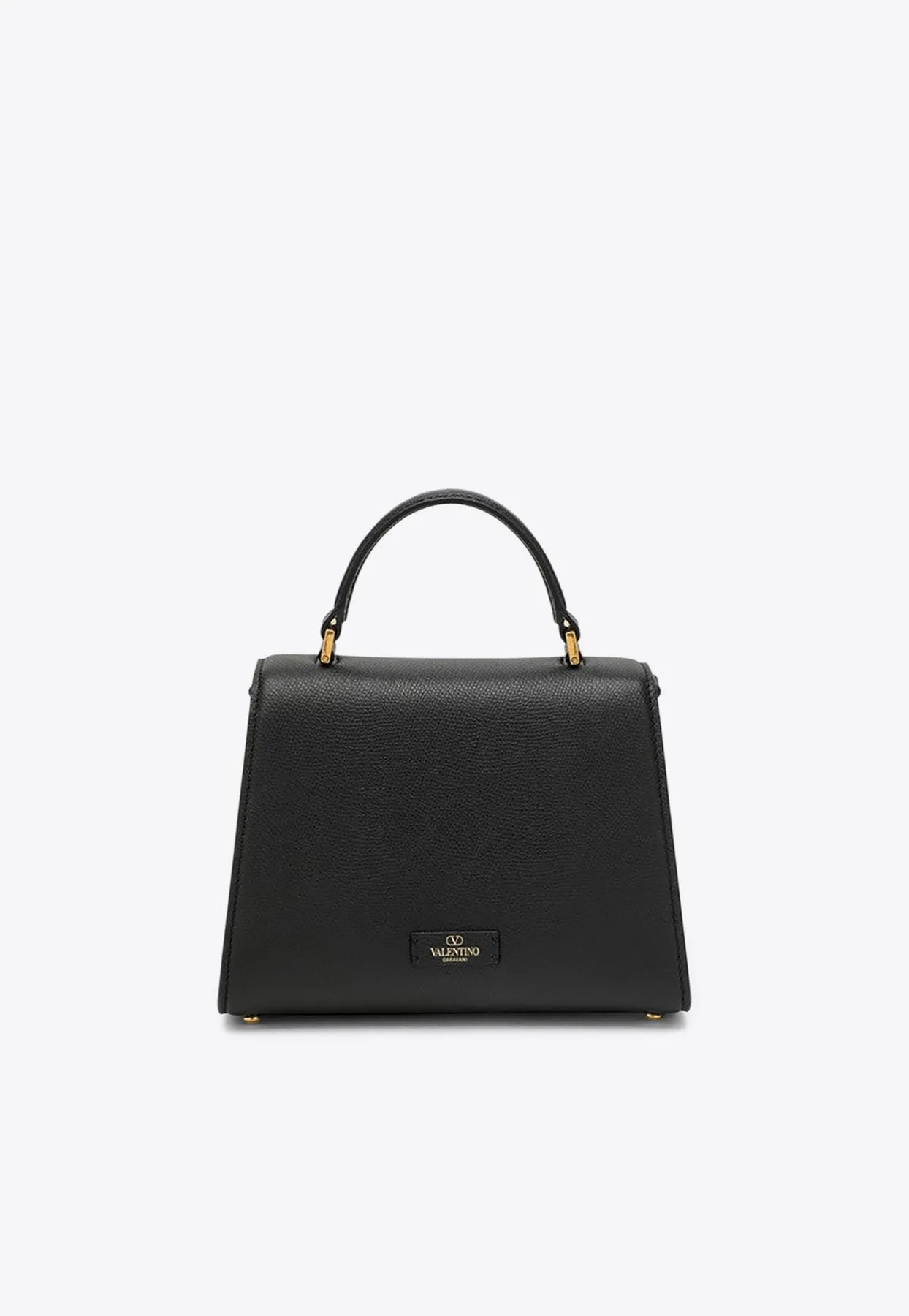 Small VSLING Grained Leather Top Handle Bag