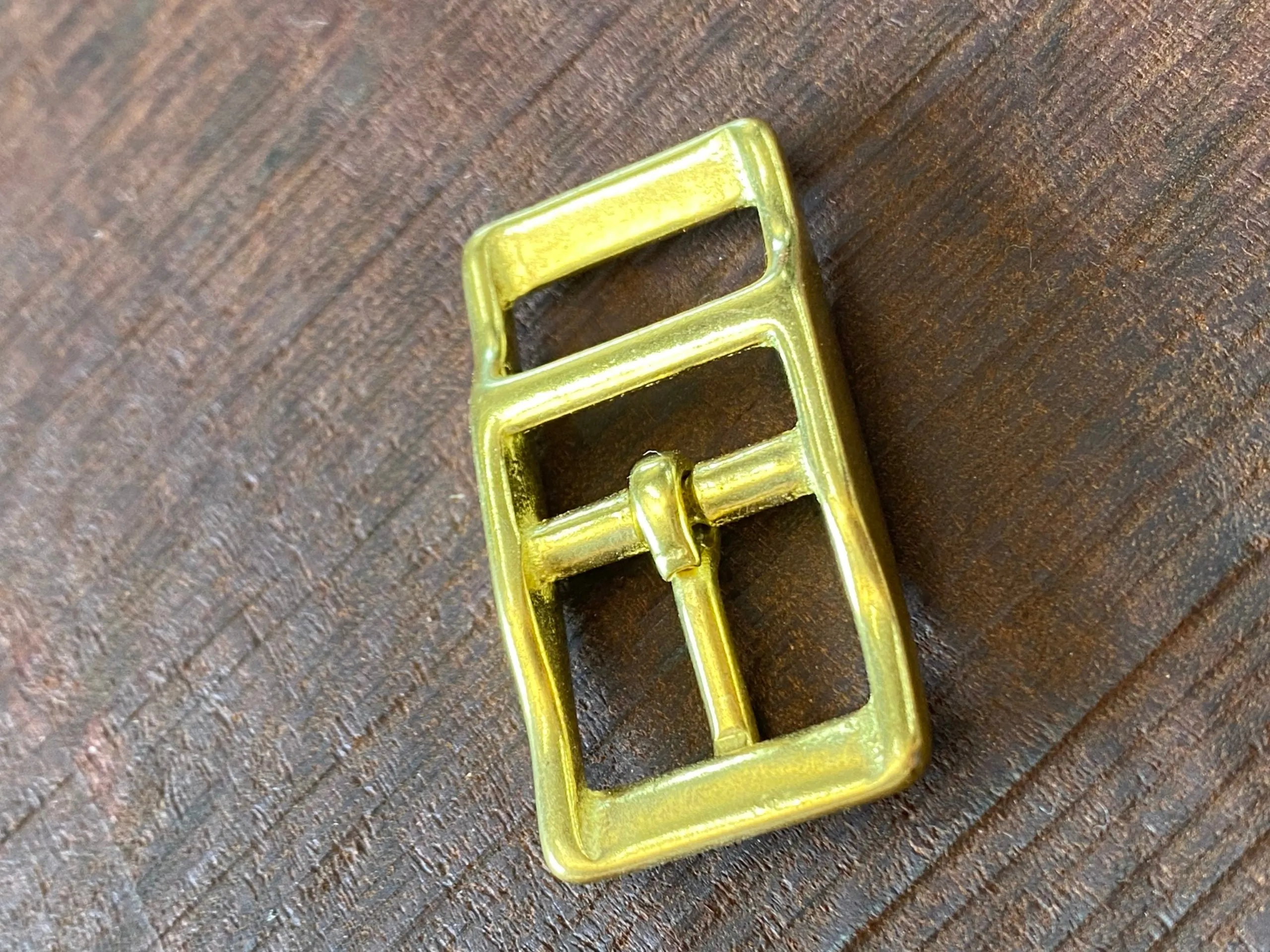 Solid Brass Double Bar Buckle