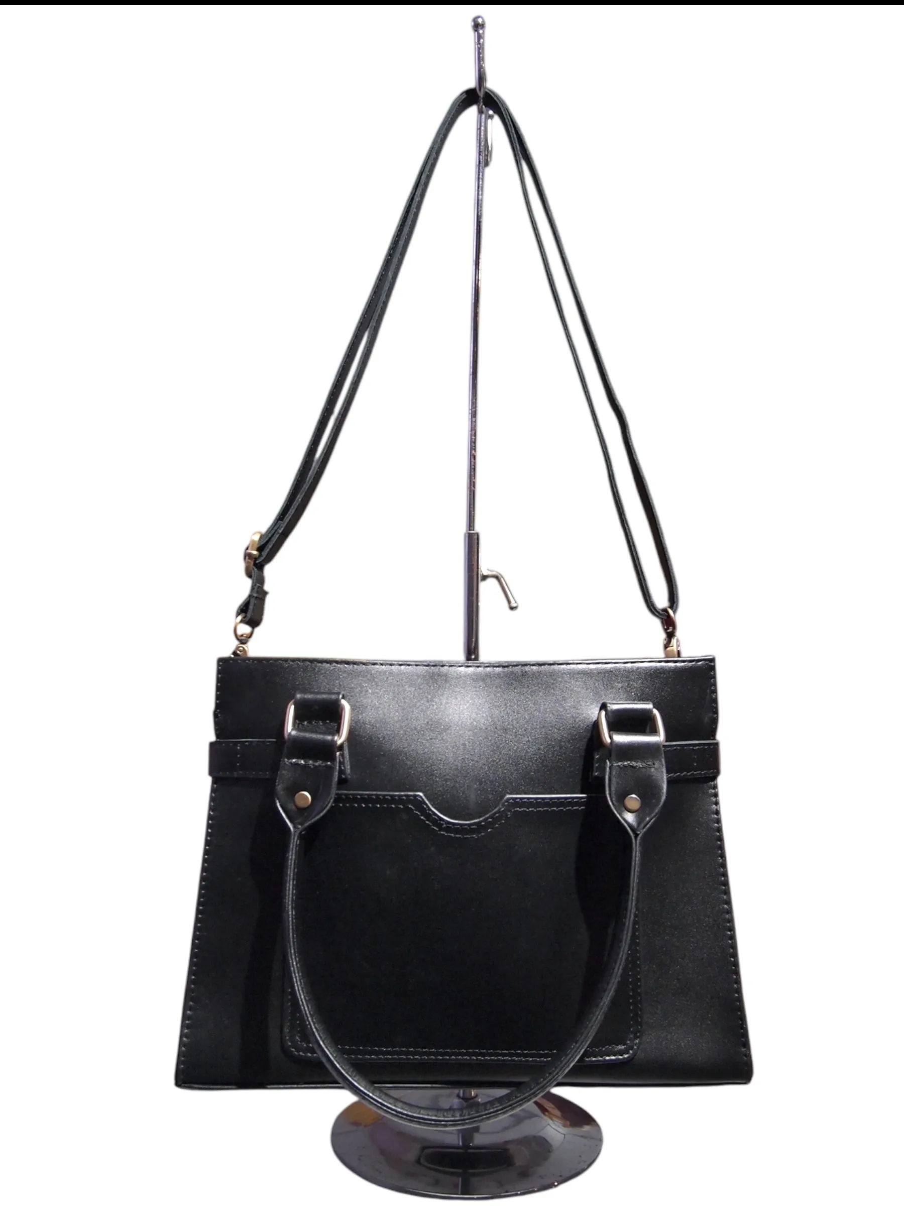 SQUARE KELLY- HANDMADE GENUINE LEATHER 50S STYLE CLASSIC BAG REMOVABLE STRAPS SHOULDER OR SLING BAG