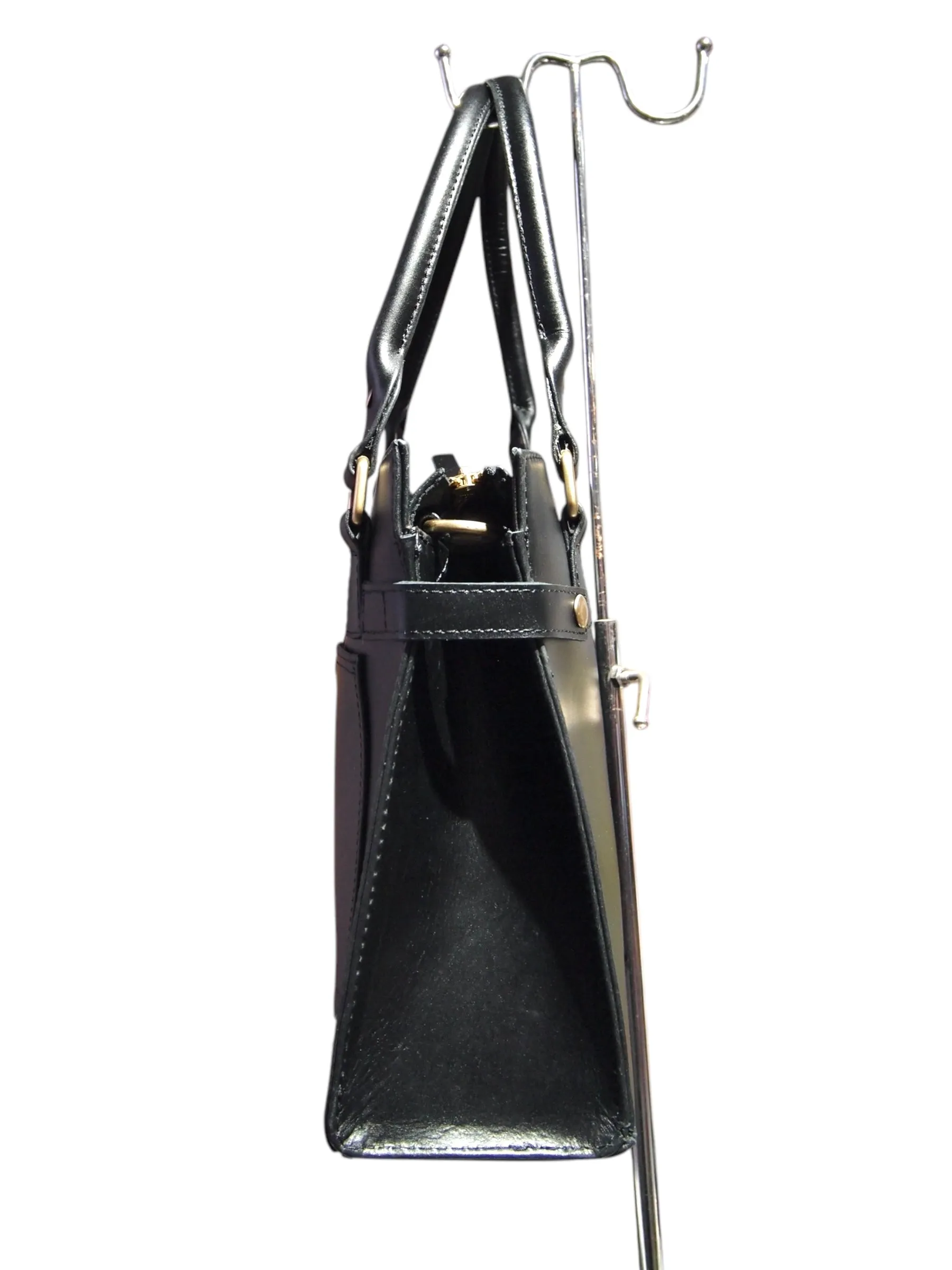 SQUARE KELLY- HANDMADE GENUINE LEATHER 50S STYLE CLASSIC BAG REMOVABLE STRAPS SHOULDER OR SLING BAG