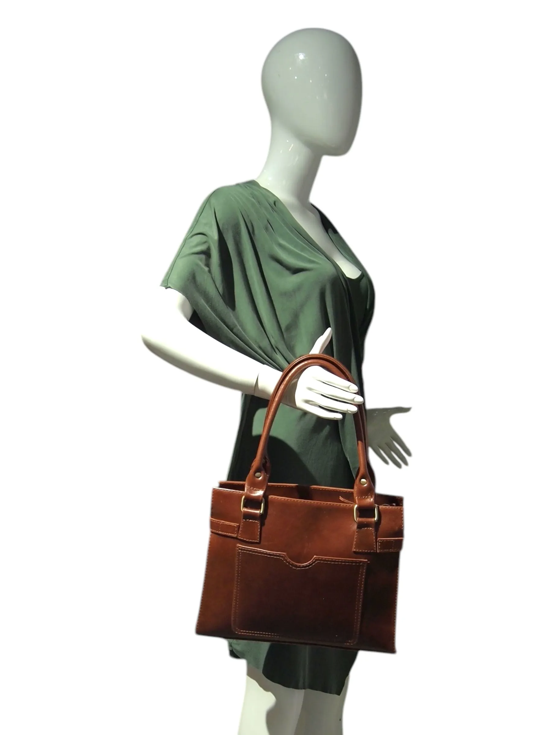 SQUARE KELLY- HANDMADE GENUINE LEATHER 50S STYLE CLASSIC BAG REMOVABLE STRAPS SHOULDER OR SLING BAG