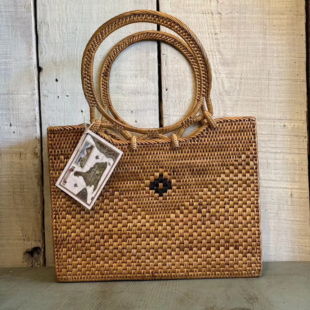 Square Tote Handbag from Bali