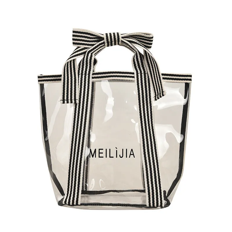 Stylish Storage Toiletries Transparent Commute Shopping Cosmetic Bags