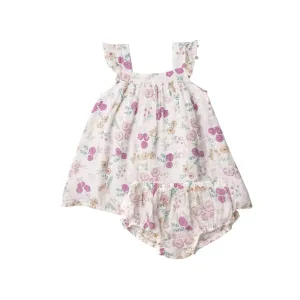 Sundress Dress   Diaper Cover, Dreamy Meadow Floral