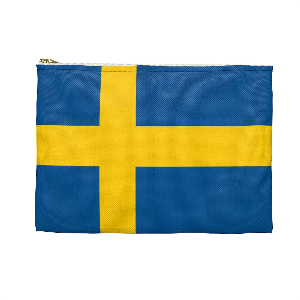Swedish Flag Accessory Pouch