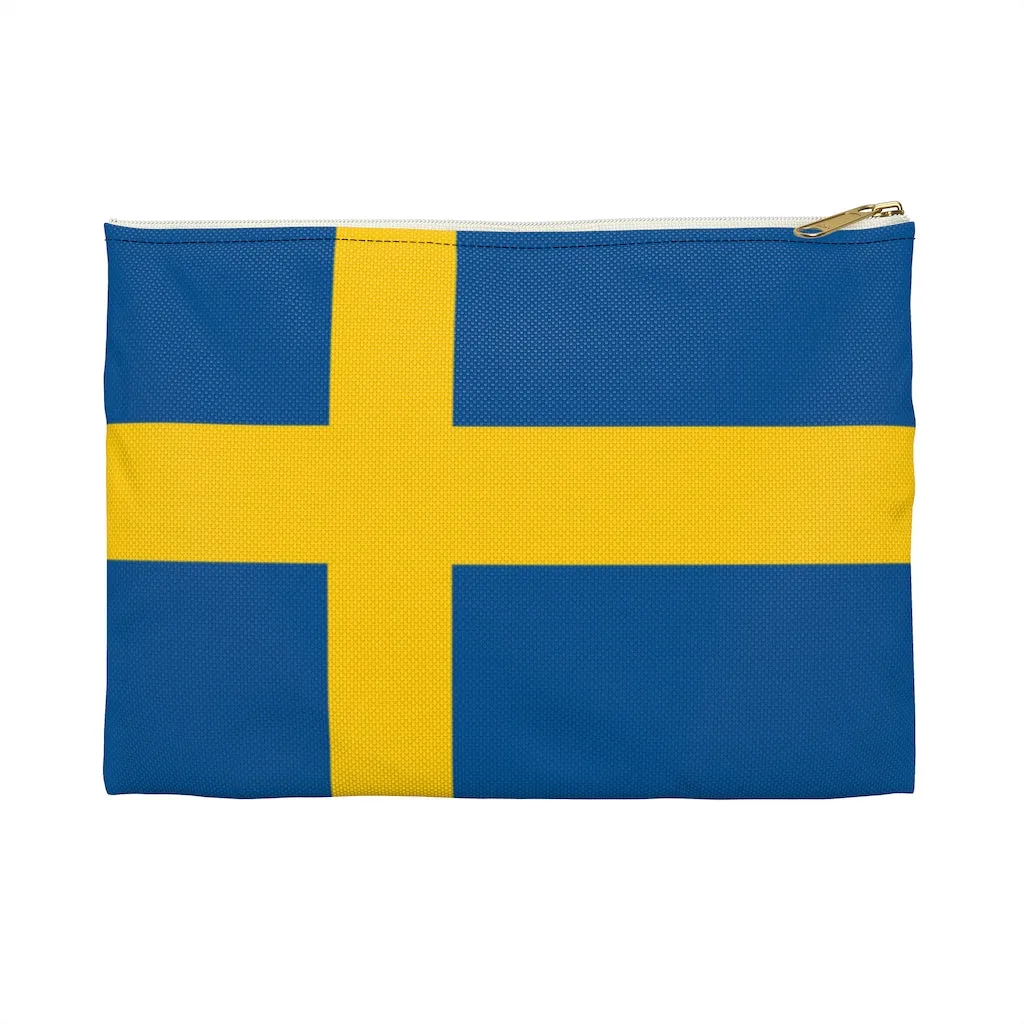 Swedish Flag Accessory Pouch