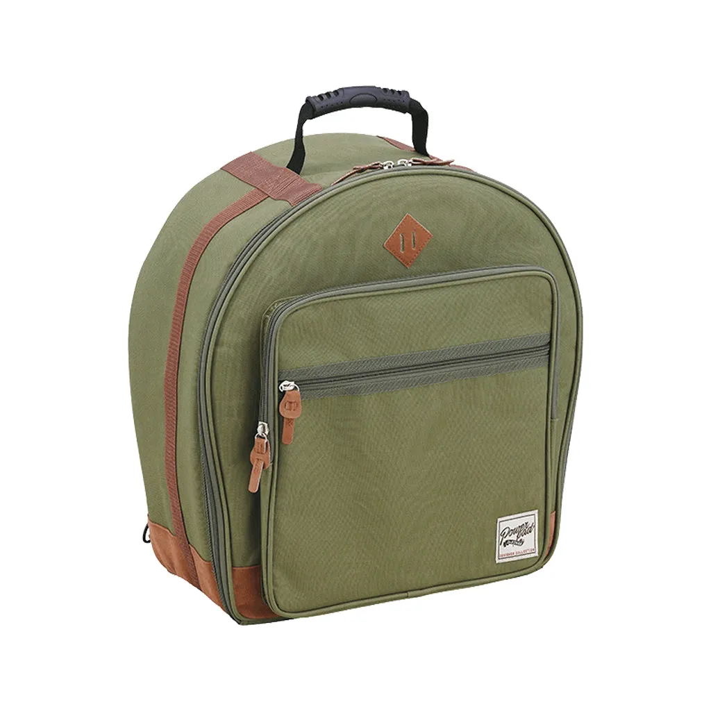 TAMA TSDB1465MG 6.5x14inch Powerpad Designer Snare Drum Bag, Moss Green