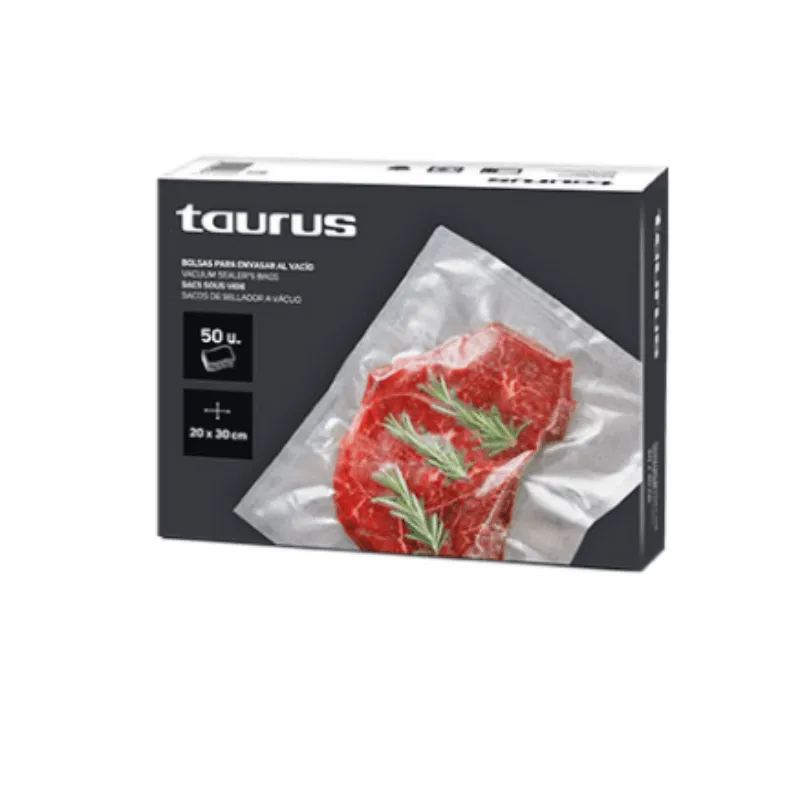Taurus Vacuum Sealer Bags Plastic 20x30cm VAC6000