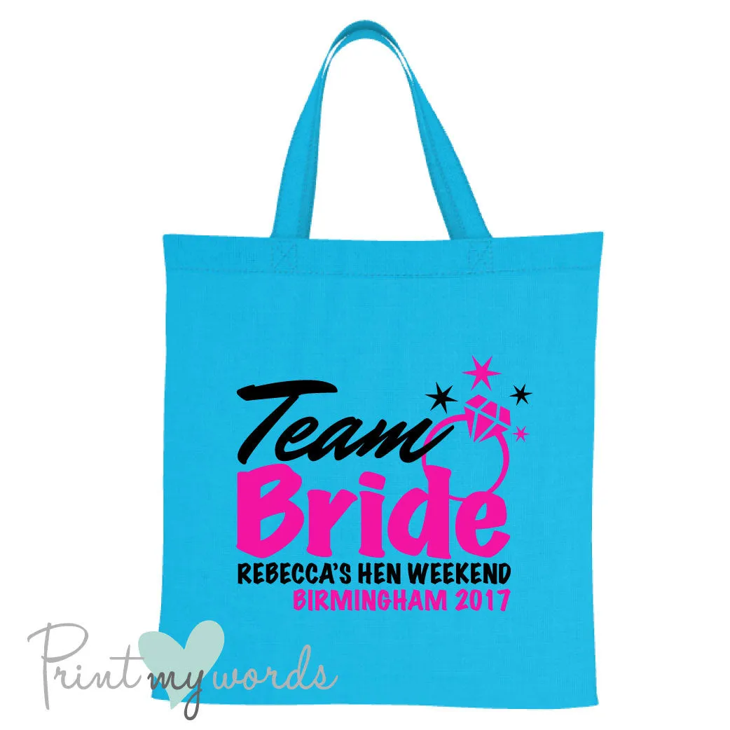 Team Bride Hen Party Tote Bag
