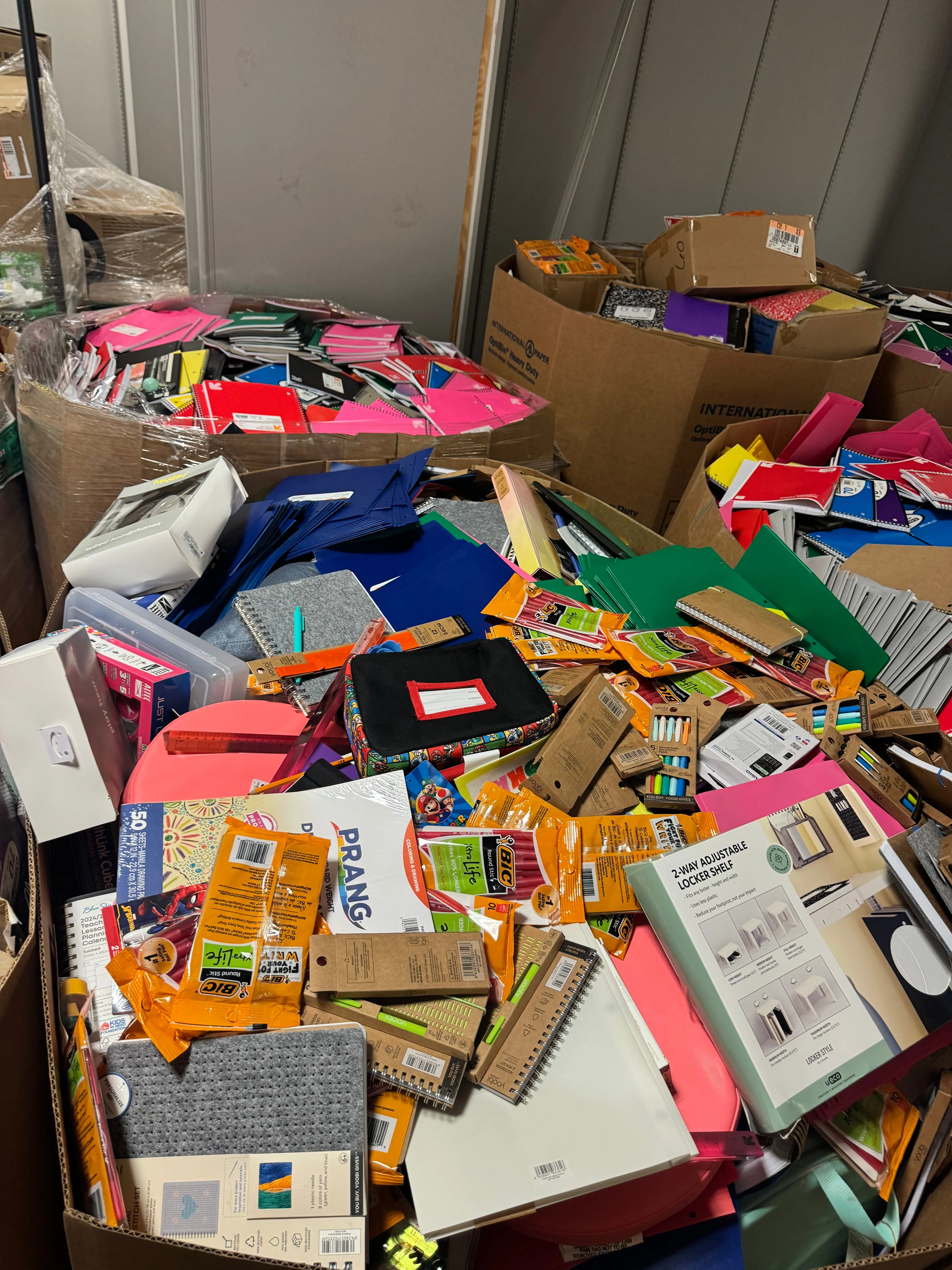 TGT School Supplies Truckloads