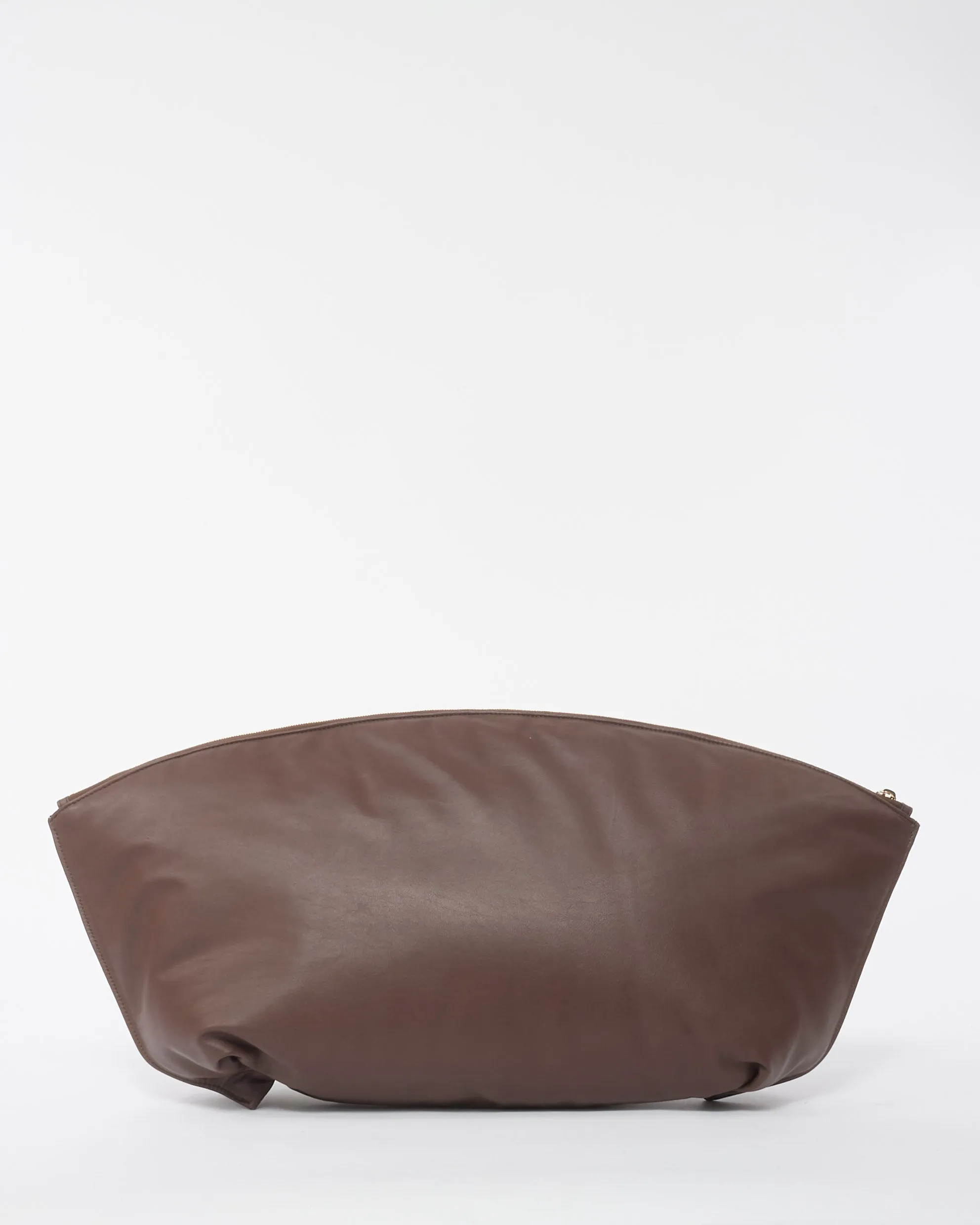 The Row Brown Leather XL Dante Cutch