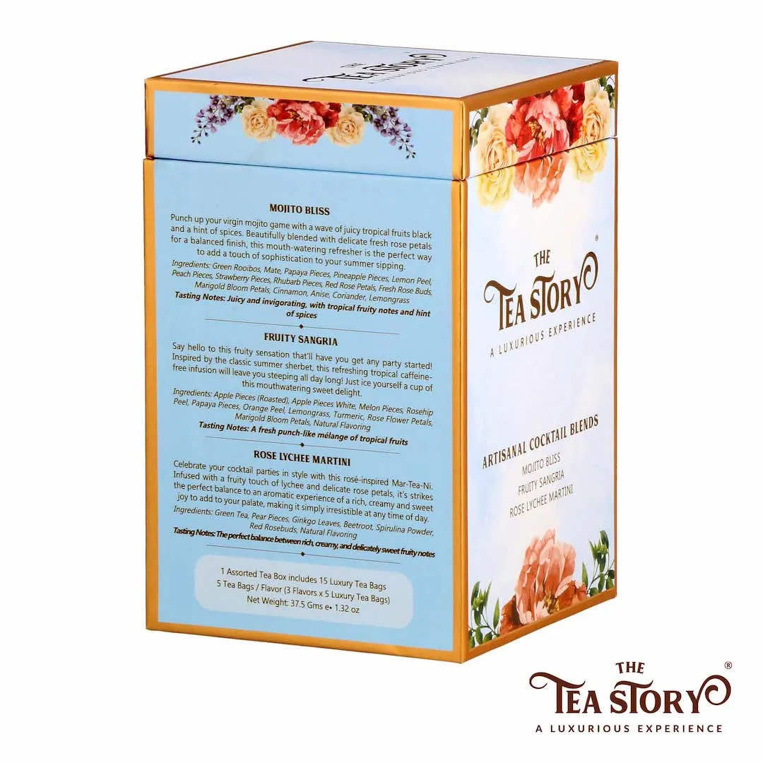 The Tea Story Cocktail Blends Assorted Tea Box