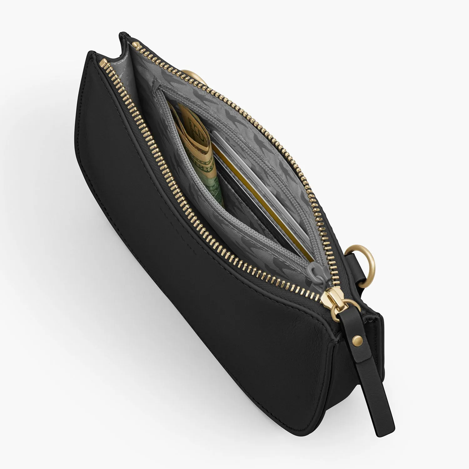 The Waverley 2 - Nappa Leather - Black / Gold / Grey