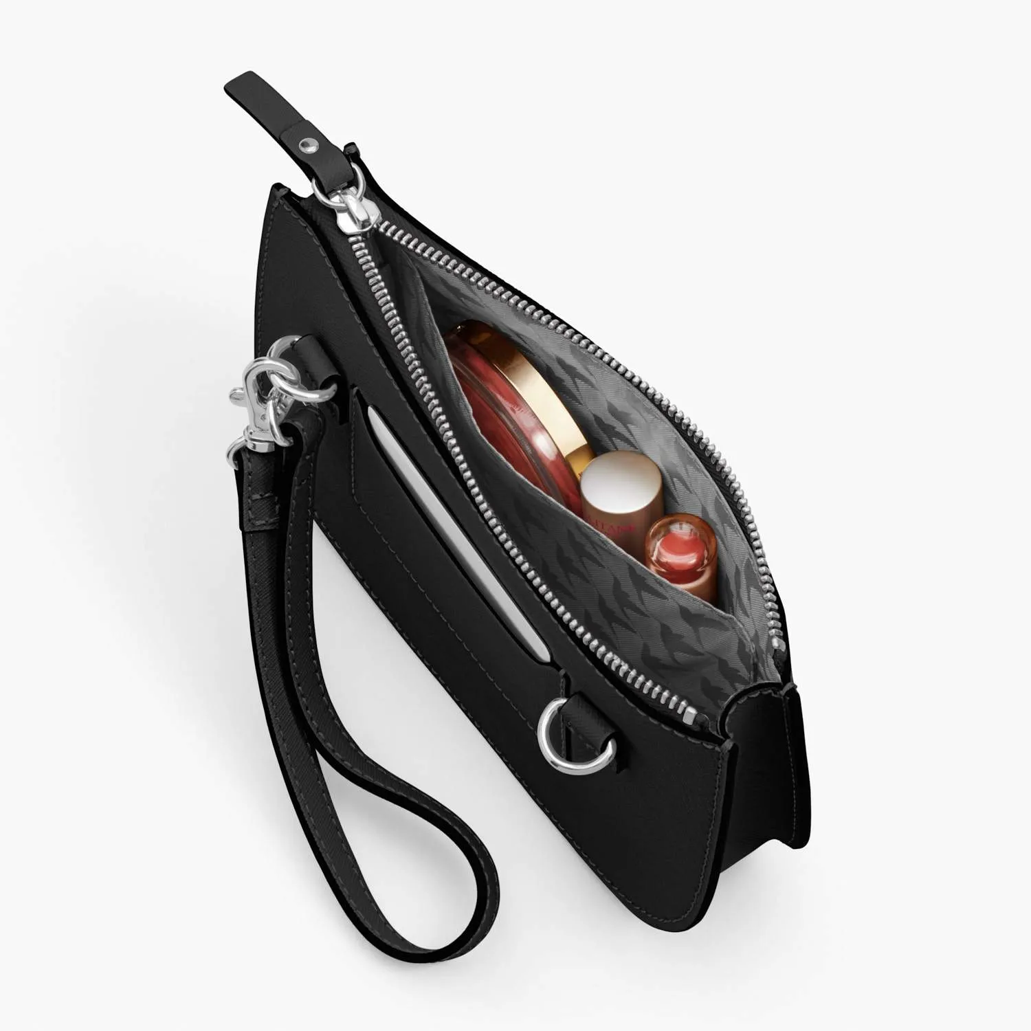 The Waverley 2 - Saffiano Leather - Black / Silver / Grey