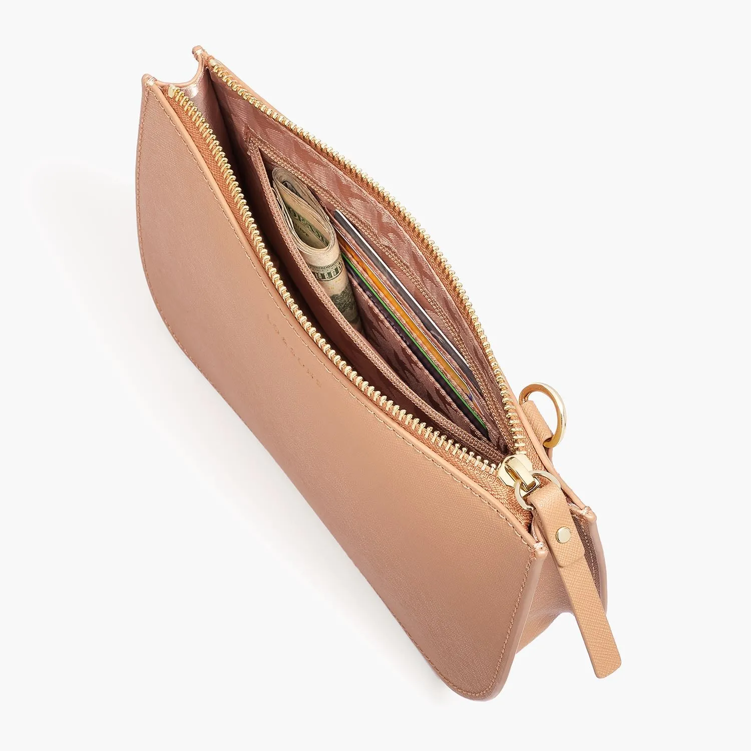 The Waverley 2 - Saffiano Leather - Dark Tan / Gold / Camel