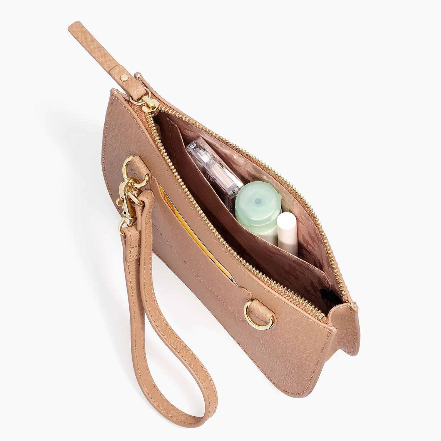 The Waverley 2 - Saffiano Leather - Dark Tan / Gold / Camel