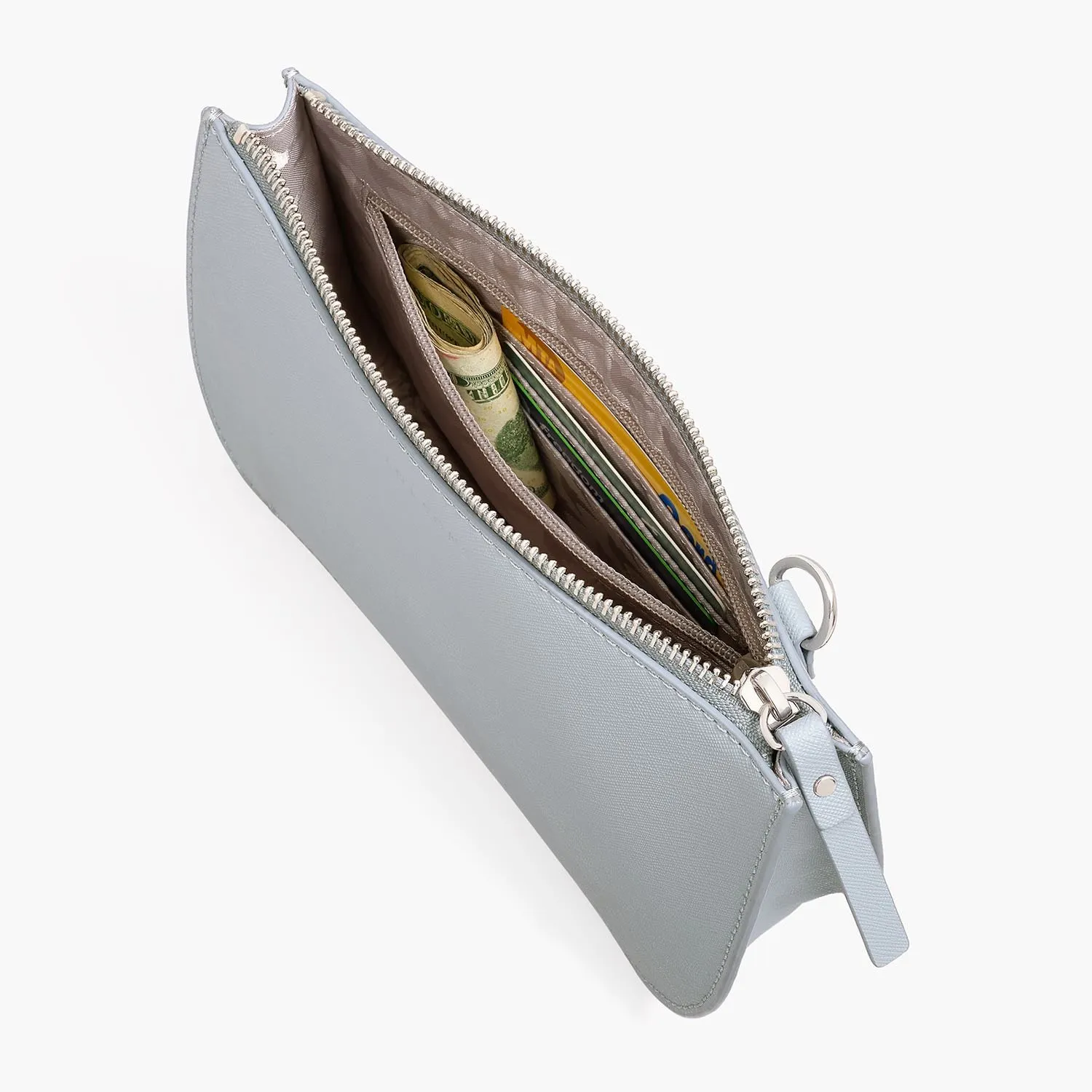 The Waverley 2 - Saffiano Leather - Desert Blue / Silver / Grey