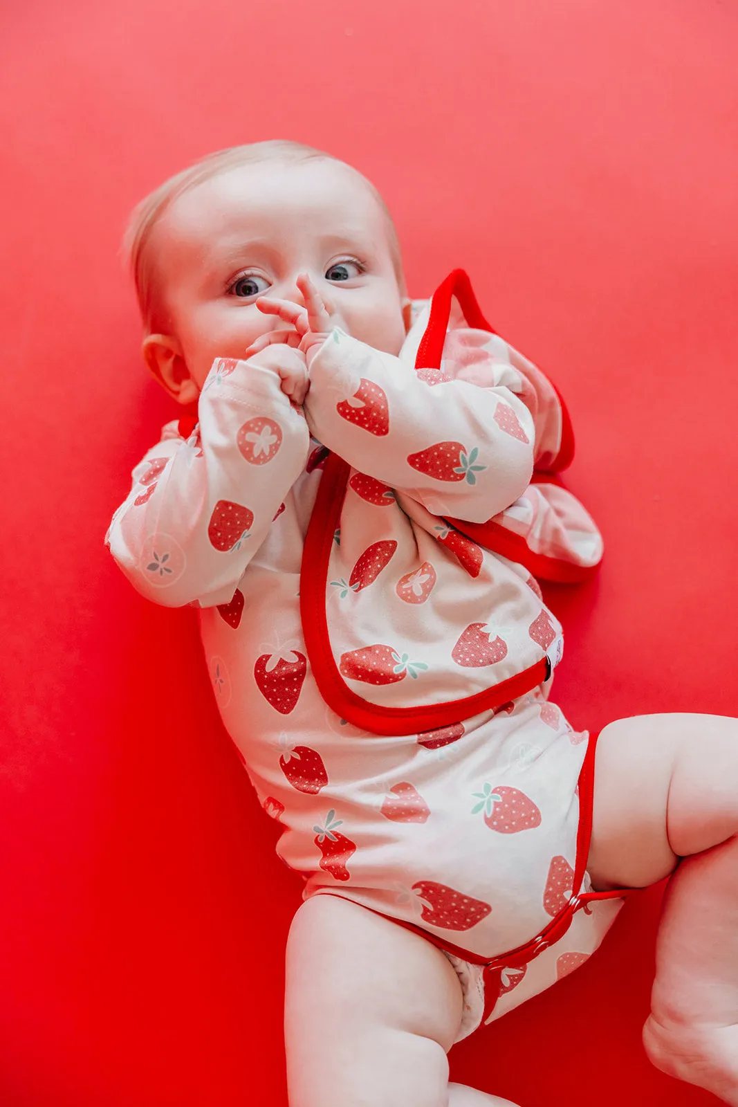 Three-Layer Security Blanket Set - Strawberry