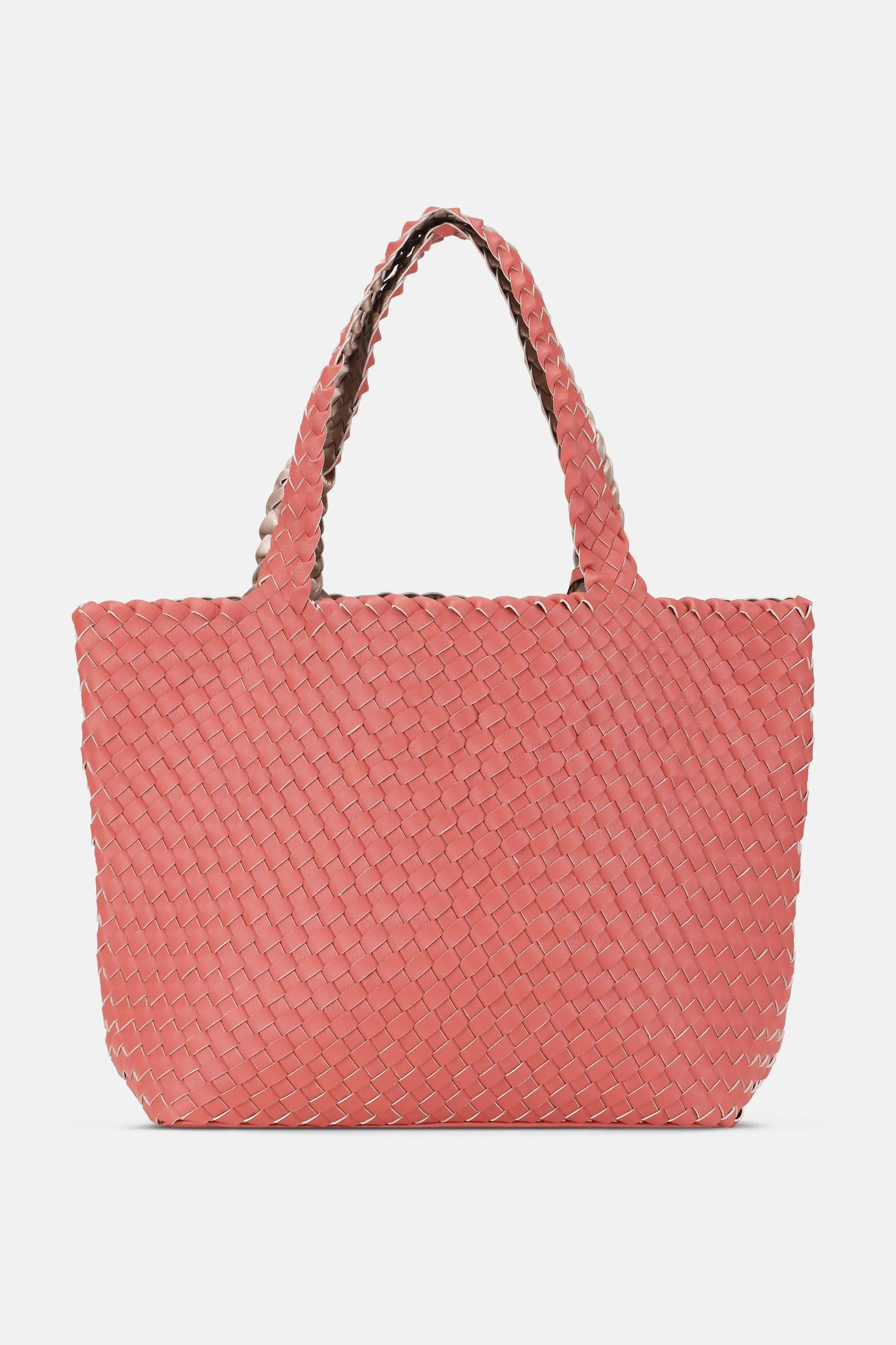 Tote Bag Flätad - Durbarry Metallic Rose