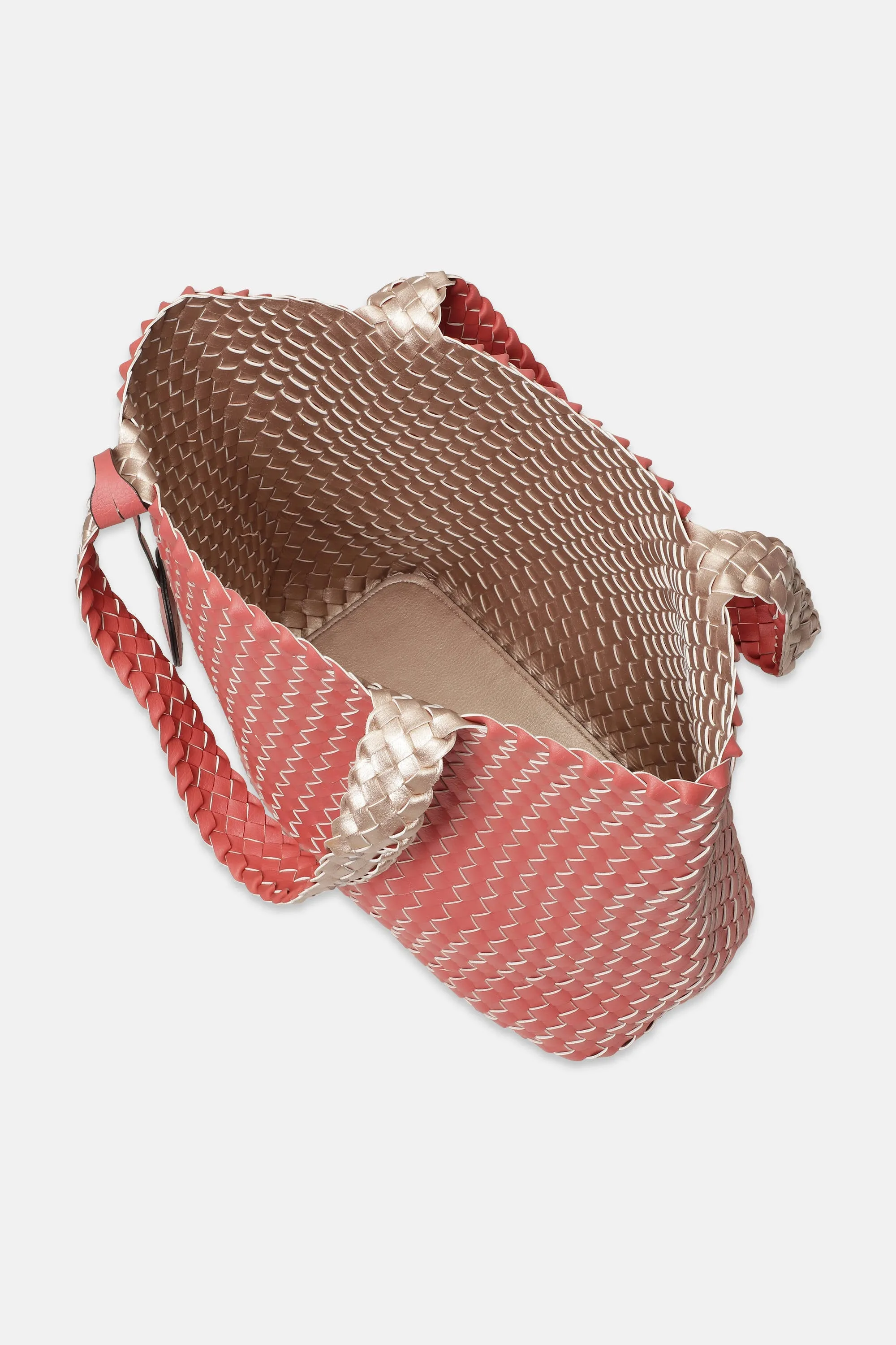 Tote Bag Flätad - Durbarry Metallic Rose
