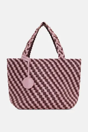 Tote Bag Flätad - Maroon Banner Rosy Pink