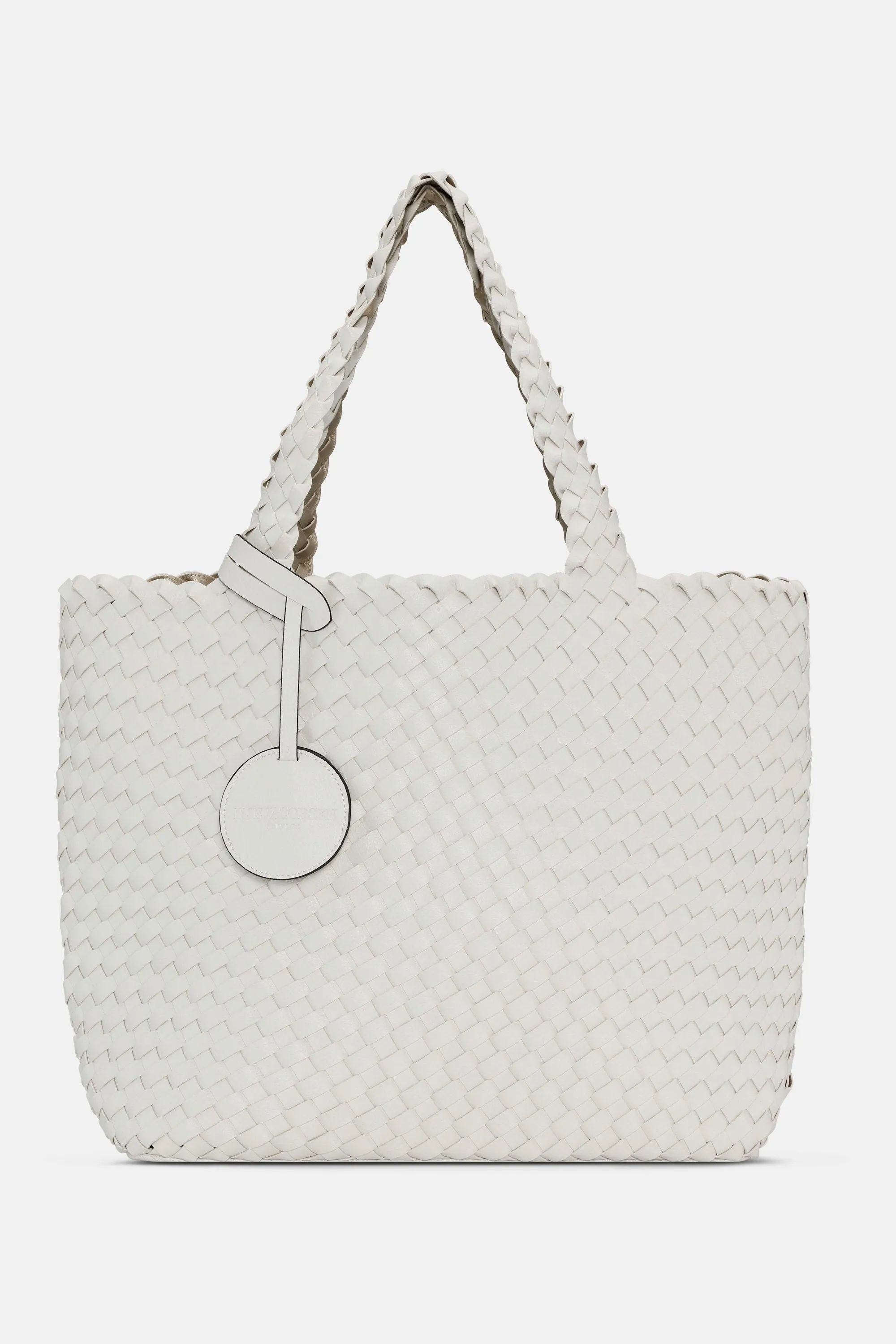 Tote Bag Flätad - White Platin