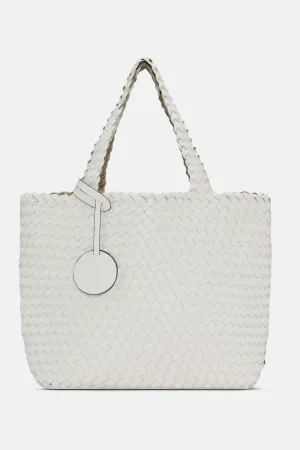 Tote Bag Flätad - White Platin