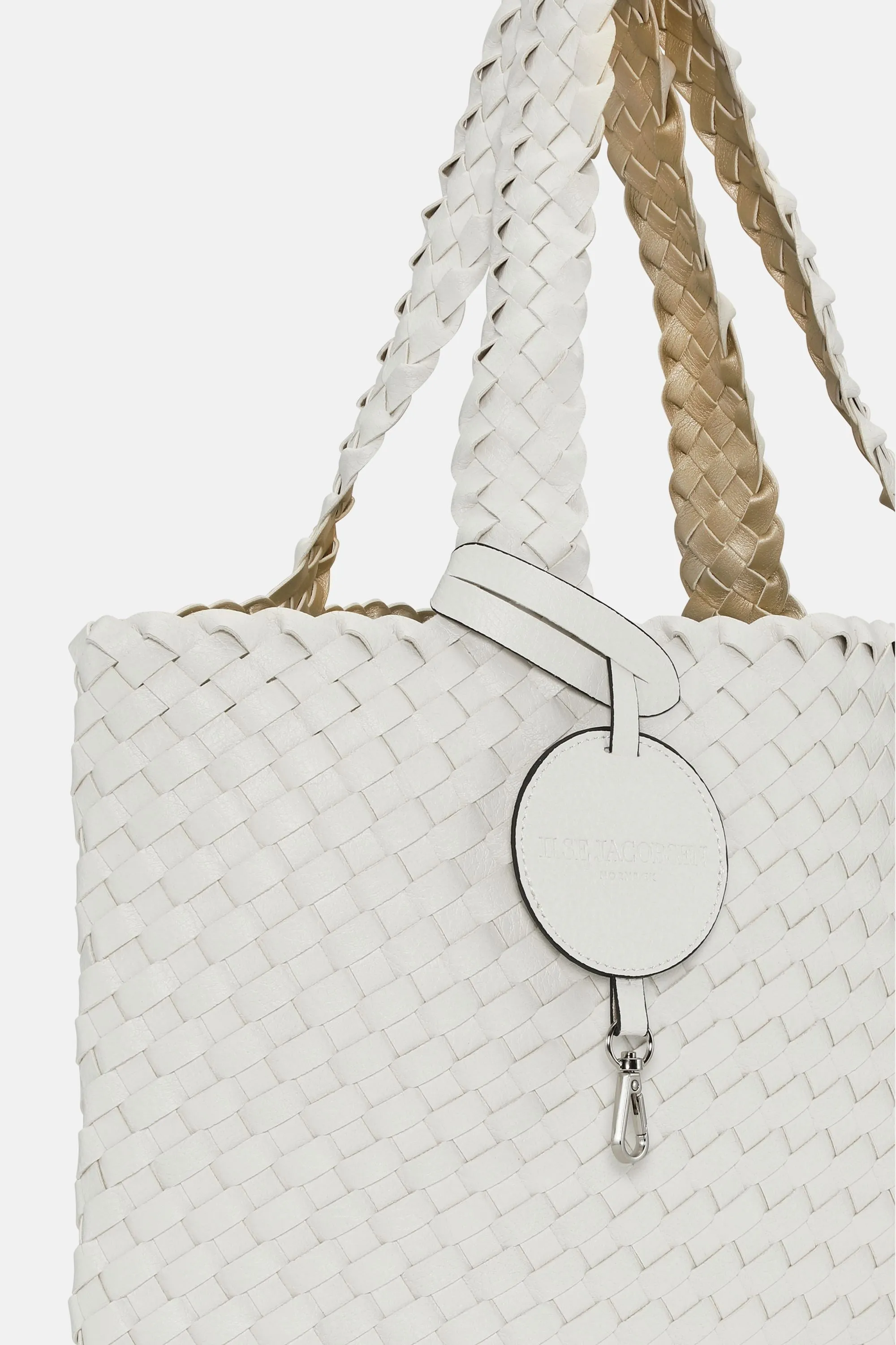 Tote Bag Flätad - White Platin