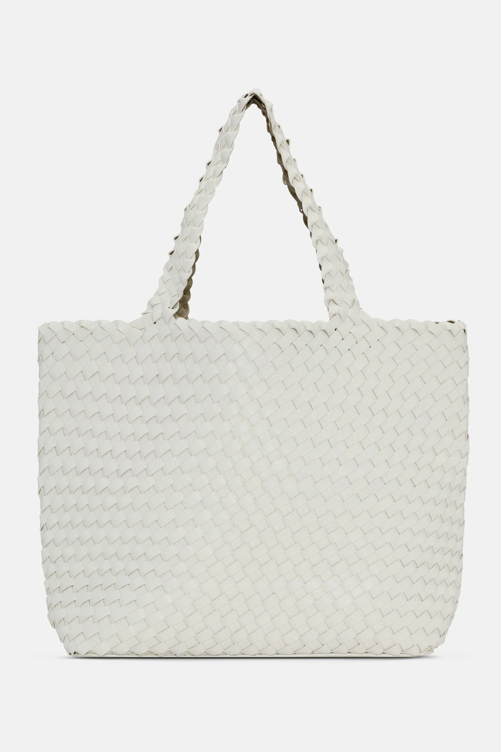 Tote Bag Flätad - White Platin