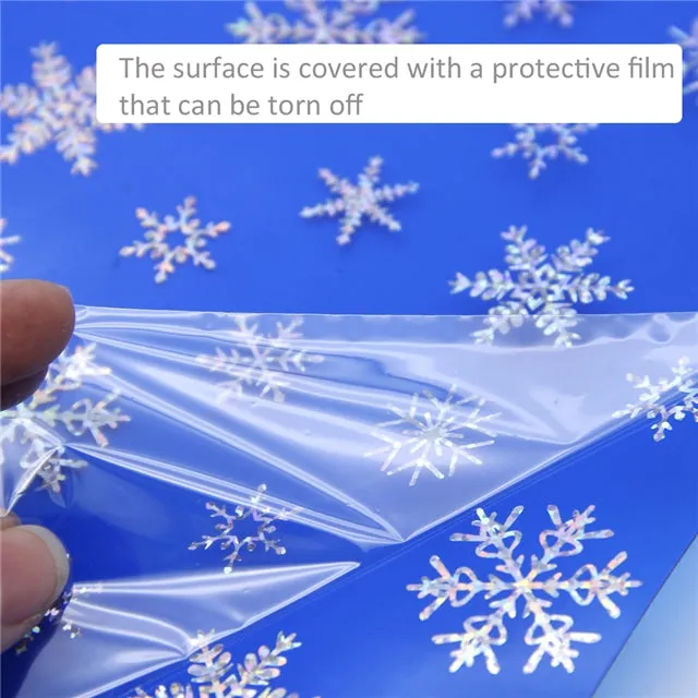 Transparent Hologram Snowflakes ~ Frozen Blue & Silver ~ Bow Making ~ Craft Fabric Sheets