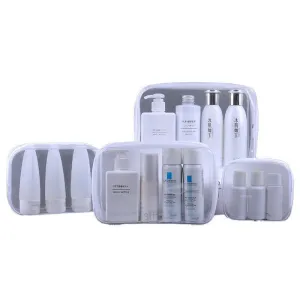 Transparent PVC Cosmetic Bag 4PCS