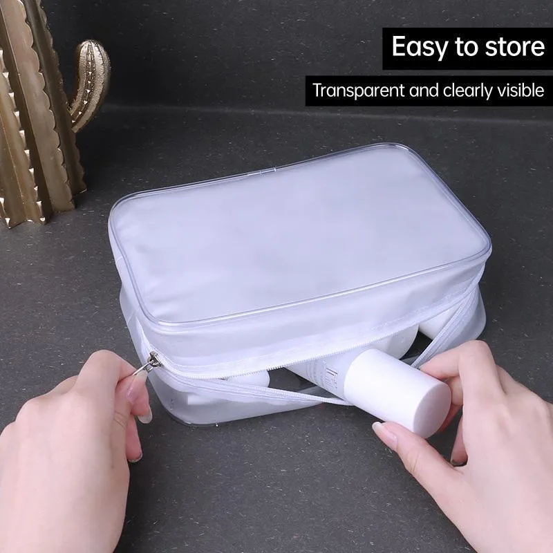 Transparent PVC Cosmetic Bag 4PCS