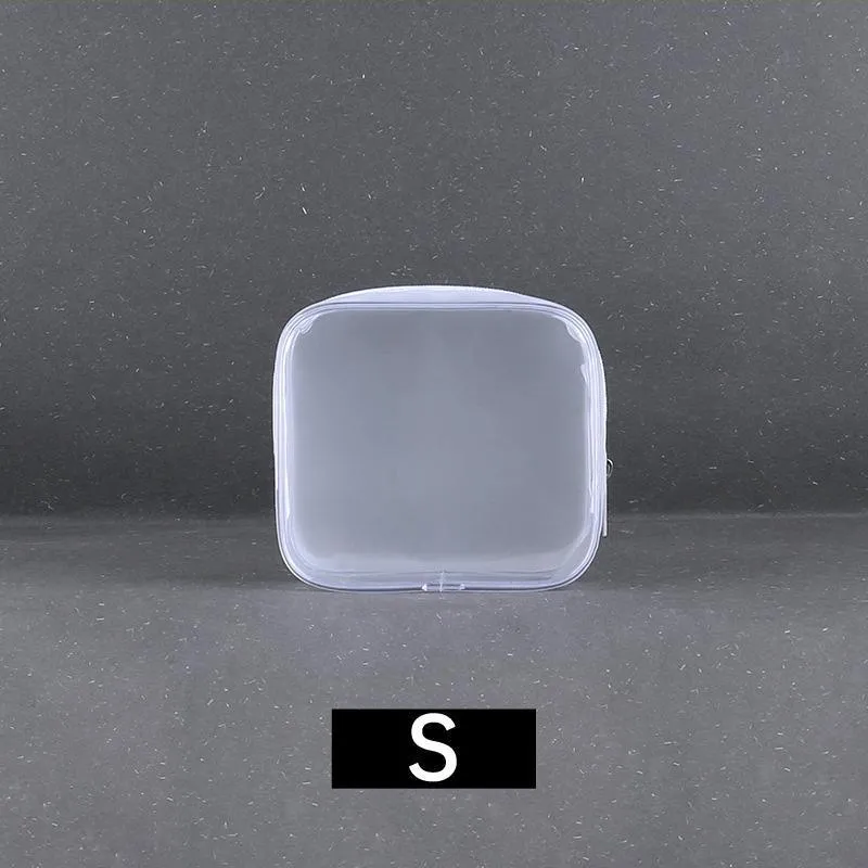 Transparent PVC Cosmetic Bag 4PCS
