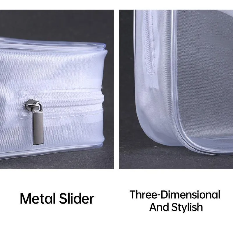 Transparent PVC Cosmetic Bag 4PCS