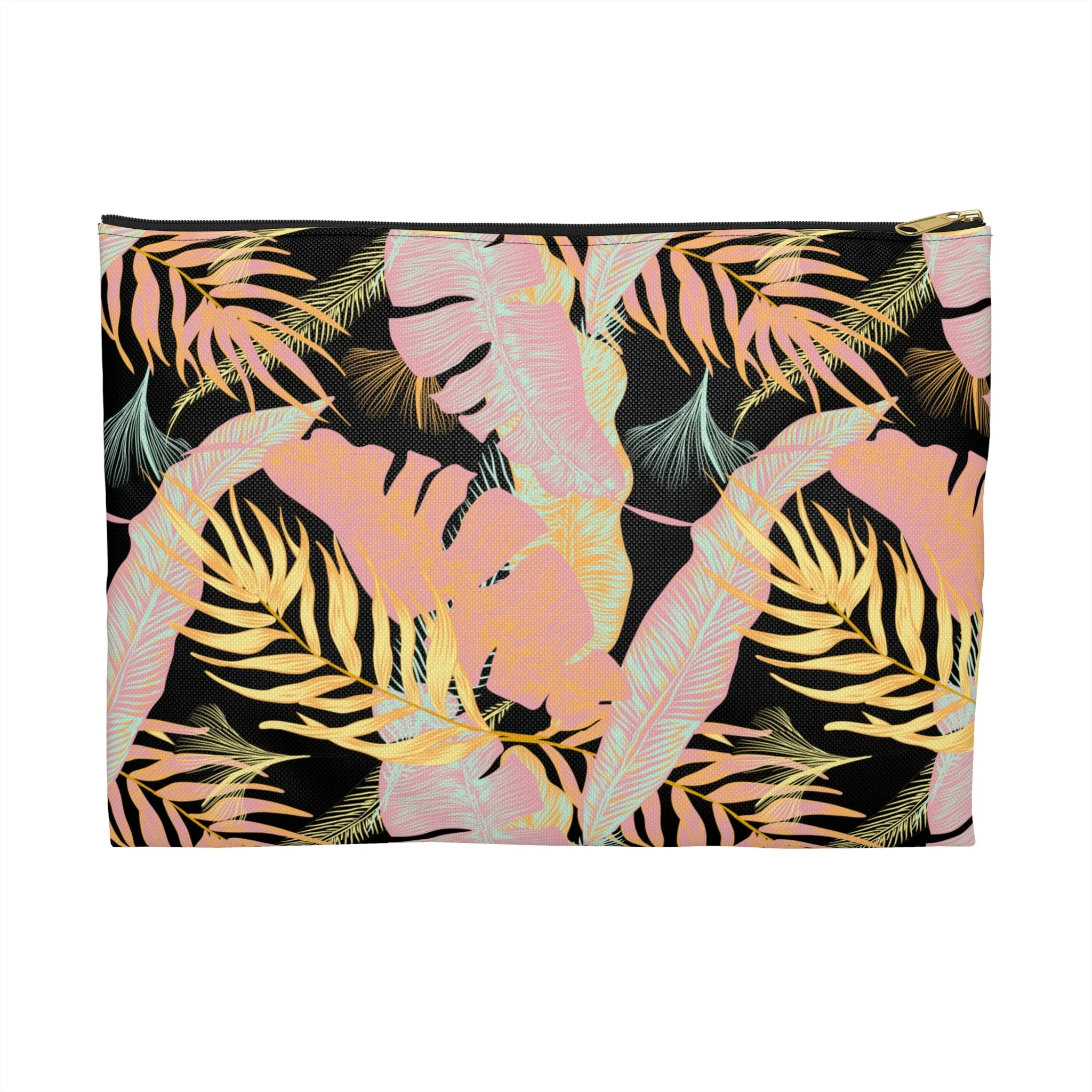 Tropical Foliage (Dark) Accessory Pouch