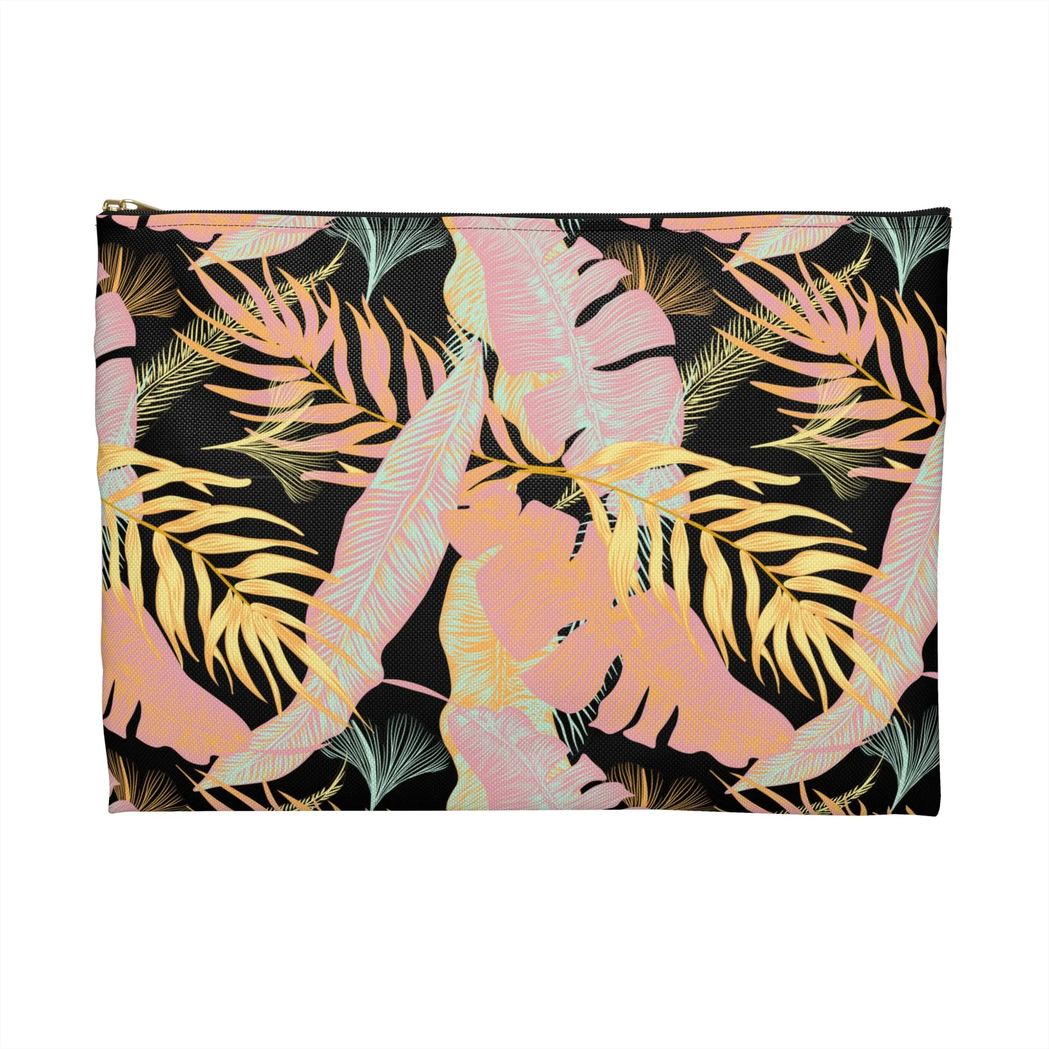Tropical Foliage (Dark) Accessory Pouch
