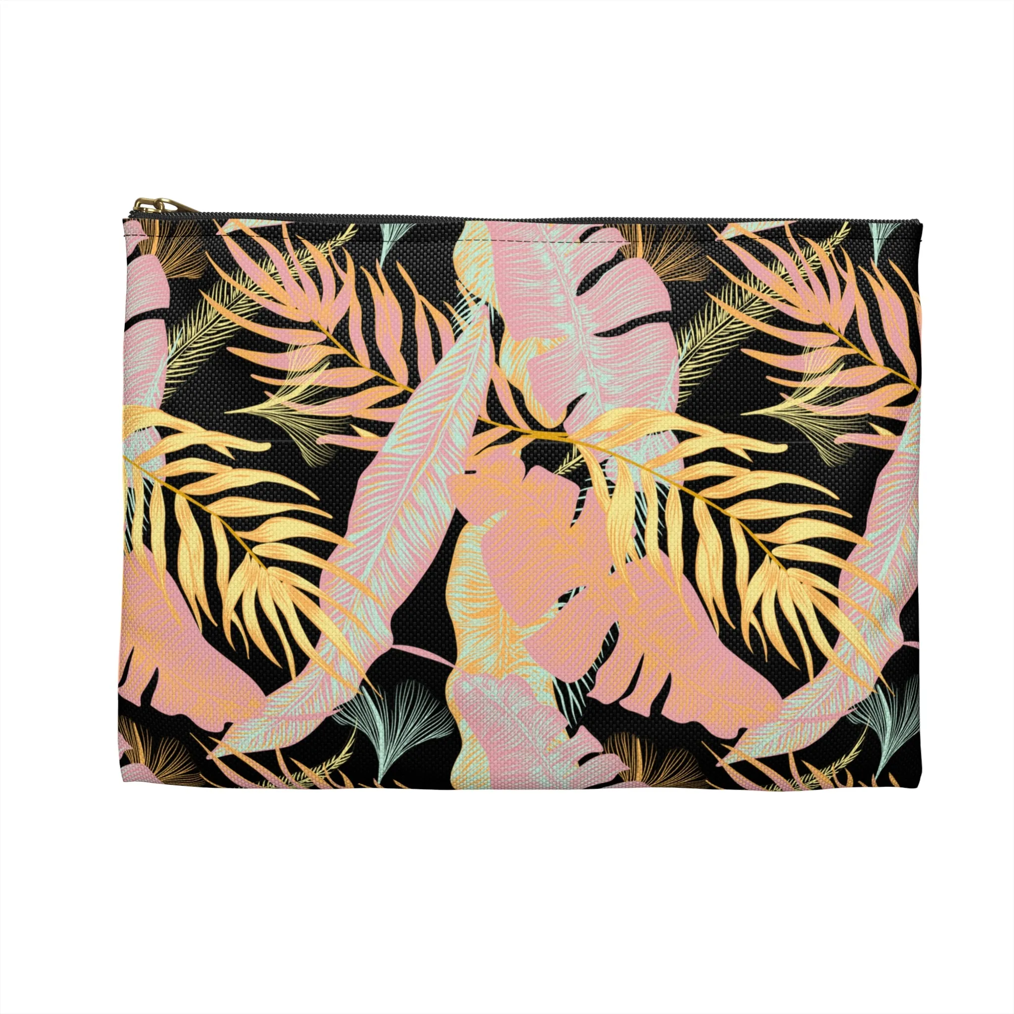 Tropical Foliage (Dark) Accessory Pouch