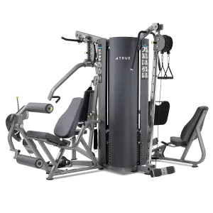 True Multi - 3 Stack/4 Stat-Upper Body, Leg Ext/Curl, Pulley, Leg press, Column