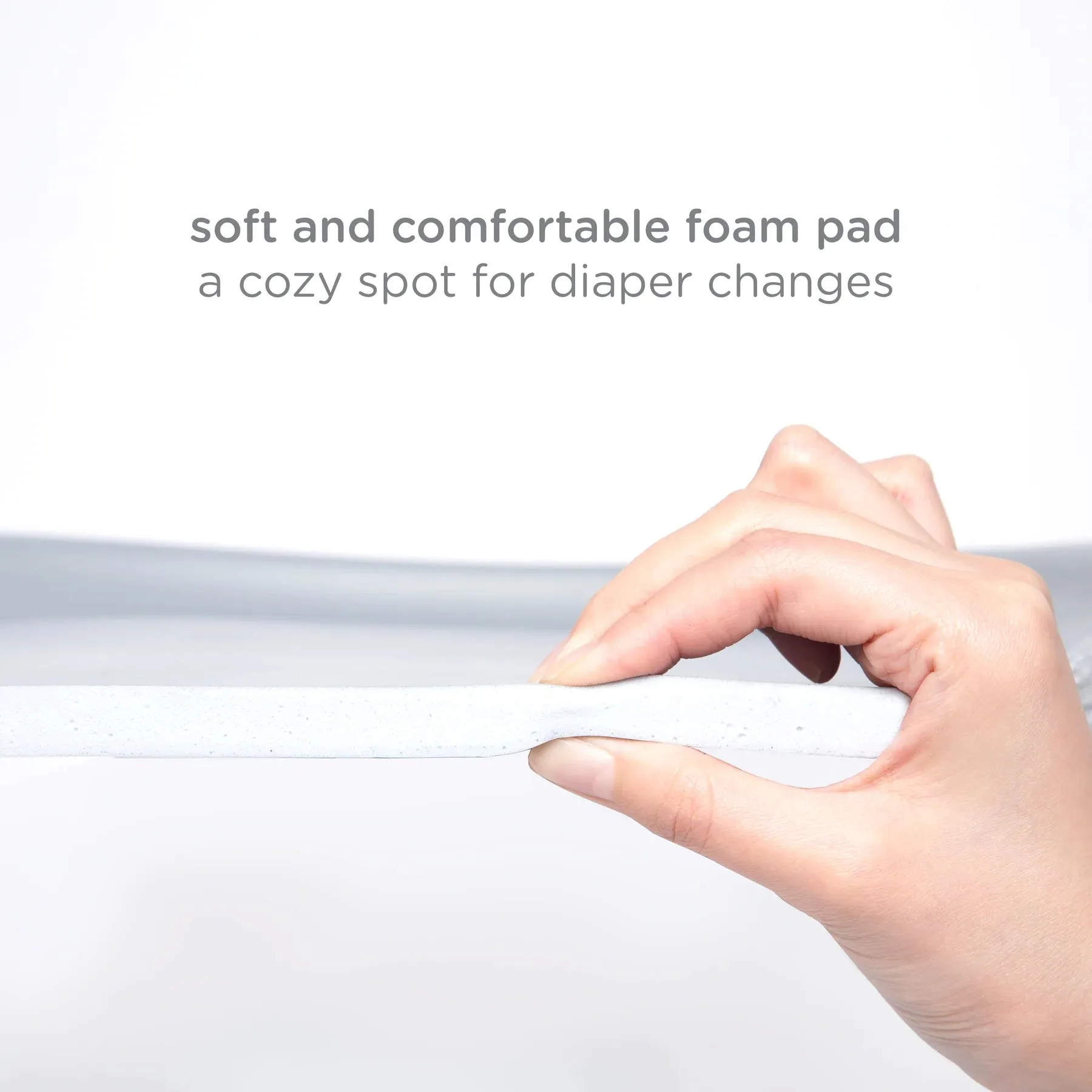 Ubbi Foam Changing Pad - Gray