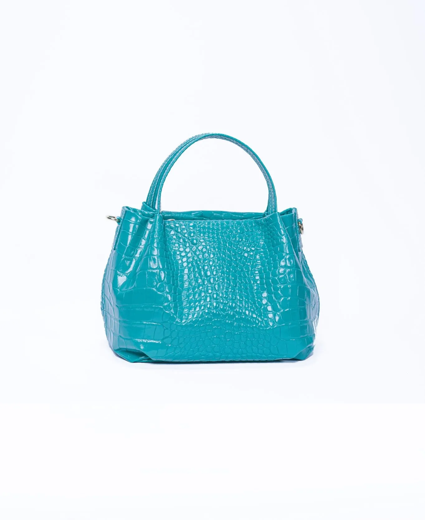 Uffizi bag croc leather Aqua