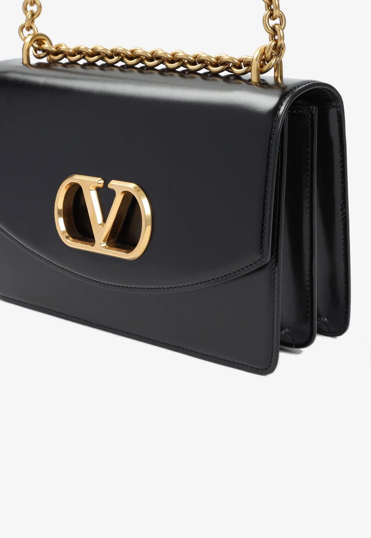 Vain Calf Leather Shoulder Bag