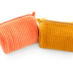 Velvet Cosmetic Pouch {mustard}