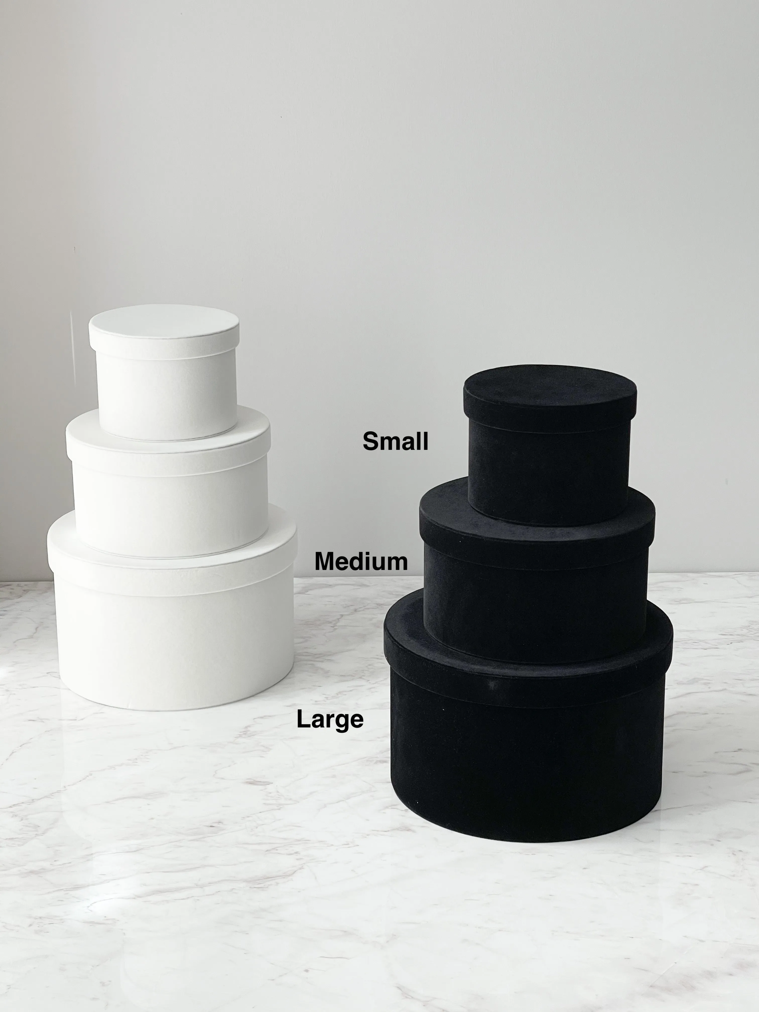 Velvet Flower Box with lid-Set