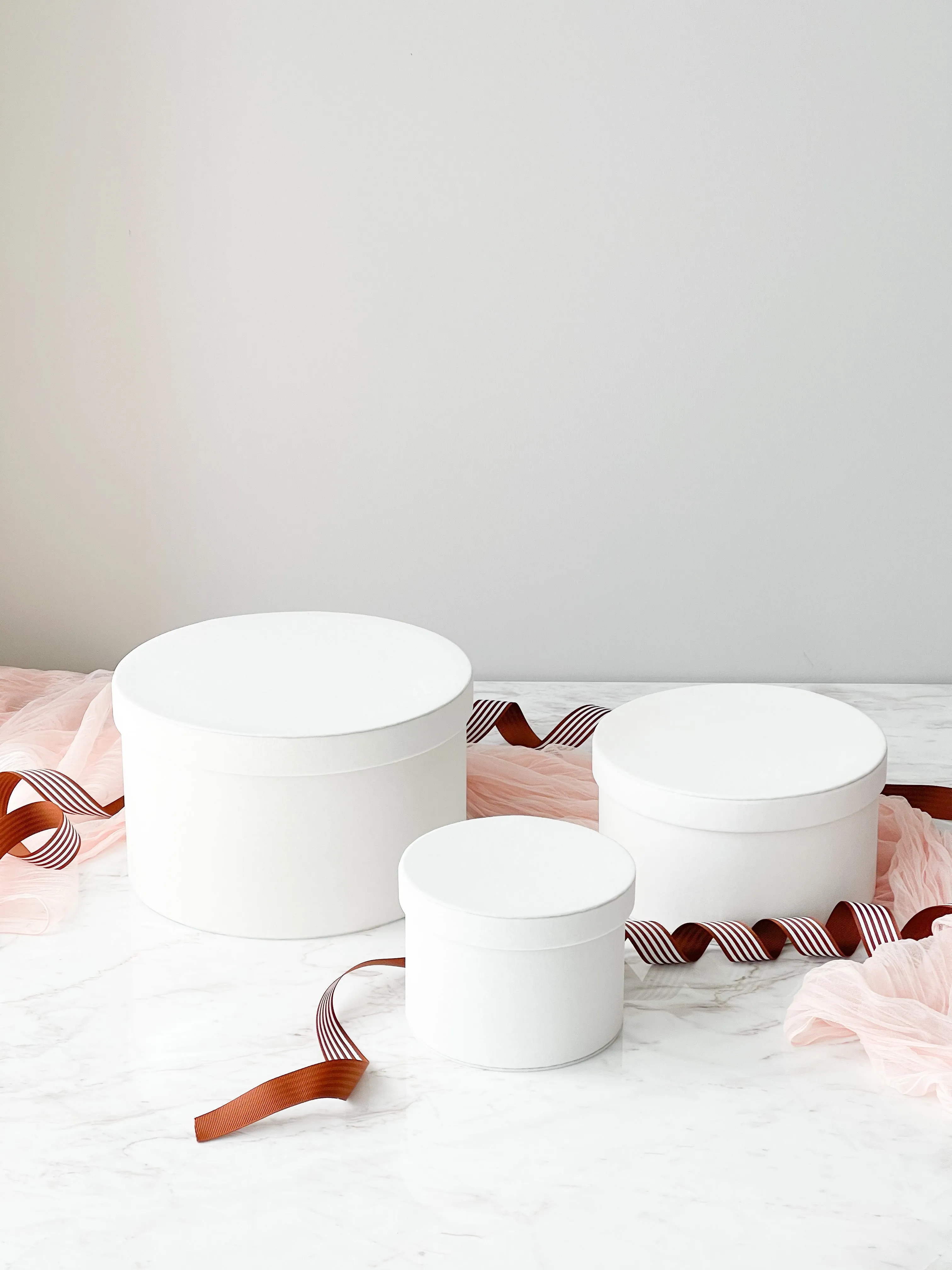 Velvet Flower Box with lid-Set