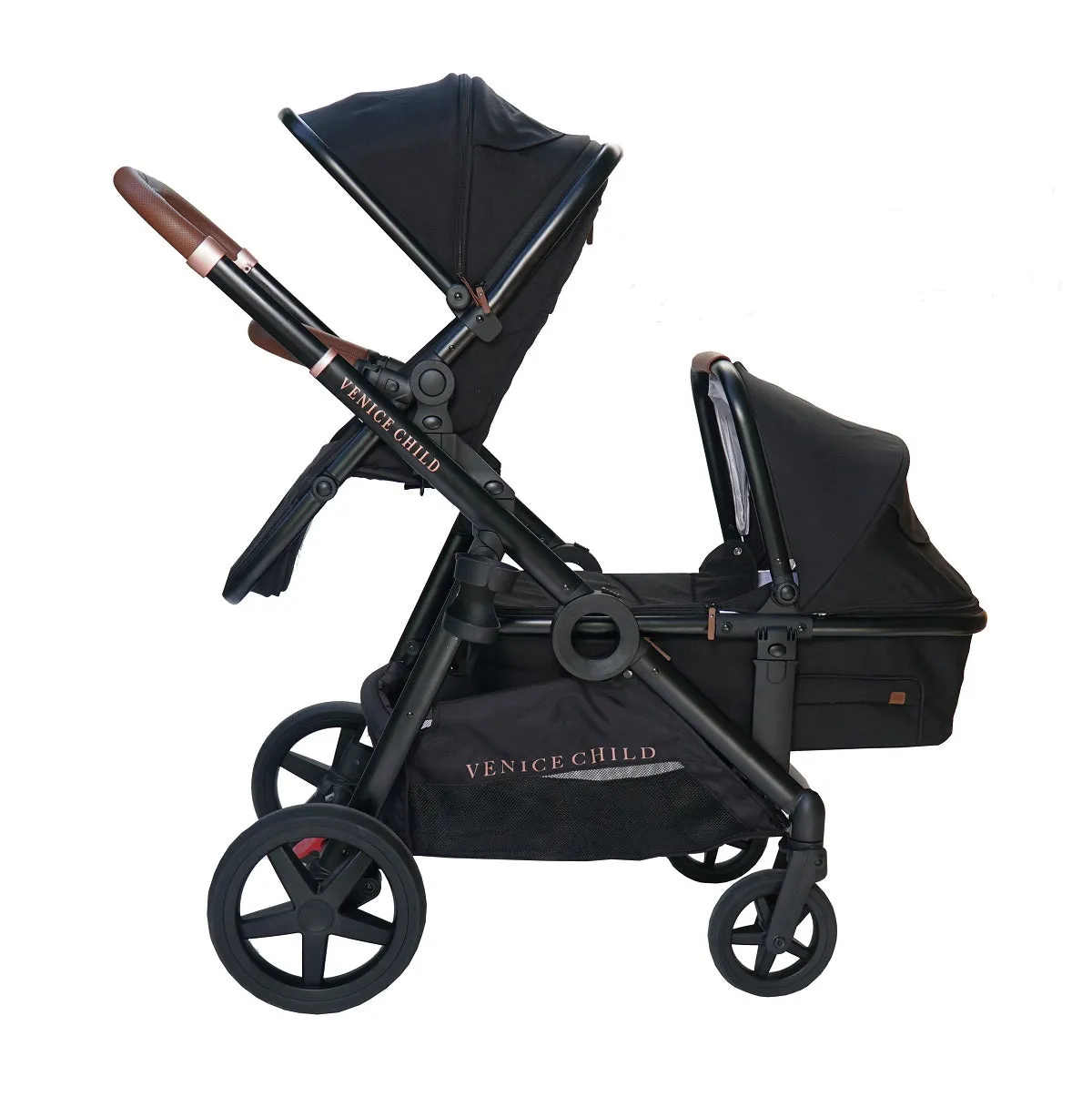 Venice Child Ventura Single to Double Sit-n-Stand Stroller & Bassinet- Package 2