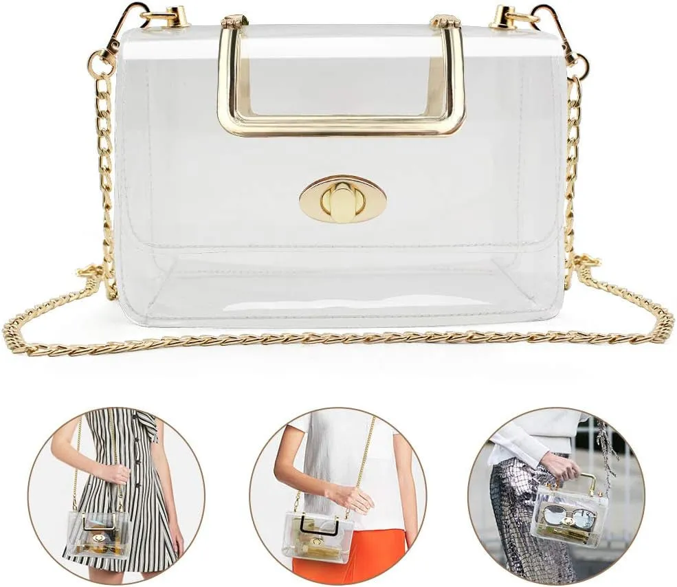 Versatile Clear Crossbody Purse
