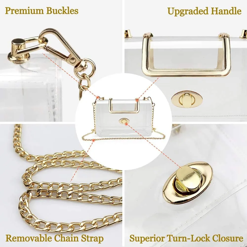 Versatile Clear Crossbody Purse