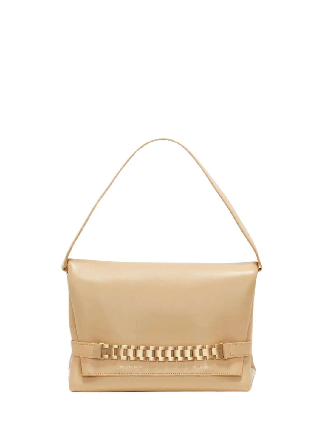 Victoria Beckham Puffy Chain Pouch in sesame
