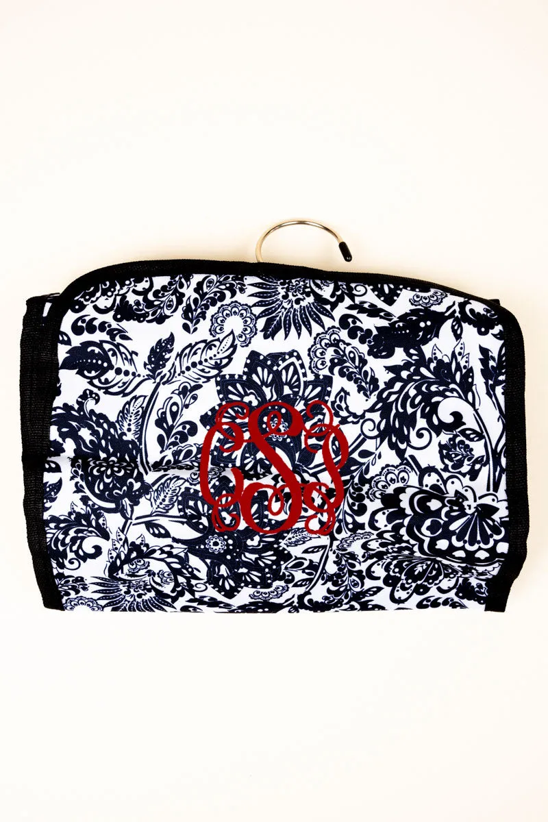 Victorian Garden Roll Up Cosmetic Bag